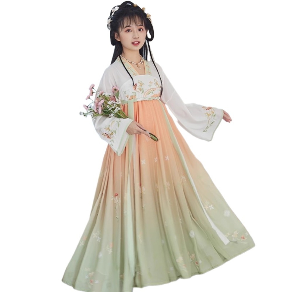 Fashion Show Ethnic Wear - パーティーダンスウェアステージショー伝統的な中国服漢服女性妖精ドレスコスプレ衣装エスニックスタイルファッション服