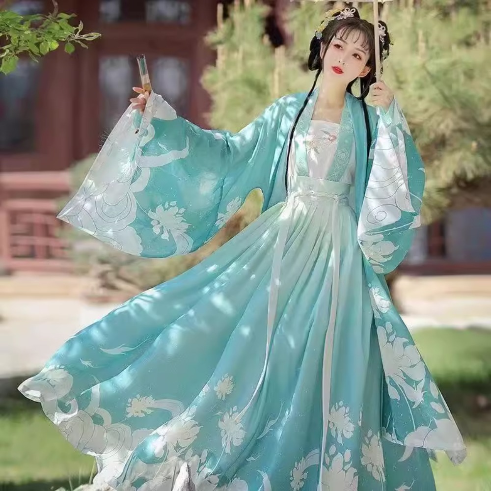 Fashion Show Ethnic Wear - エスニックスタイルのファッション服パーティーダンスウェアステージショー伝統的な中国服韓服女性妖精ドレスコスプレ衣装