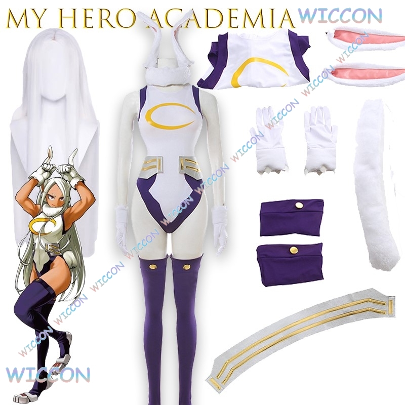 Ethnic Outfit - wona@MyHero Acade ミアミルココスプレ衣装バニーヒーローバトルスーツアニメボディスーツウサギハロウィンコスプレクリスマスゲームセクシー