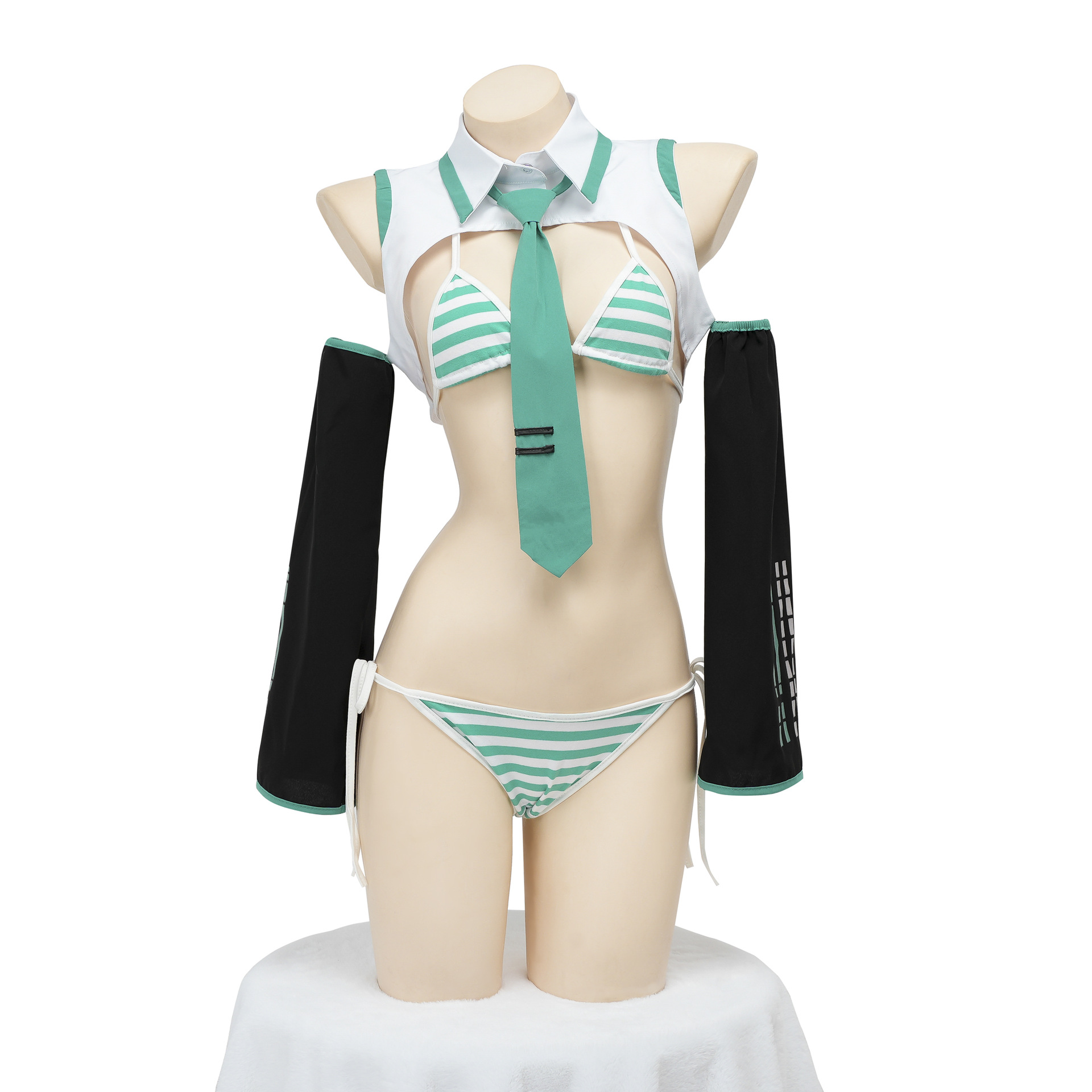 Ethnic Outfit - アニメゲーム女性のセクシーなコスプレスーツ衣装ガールハロウィンクリスマスロールプレイ制服ビキニセットアイドルコスプレ水着水着