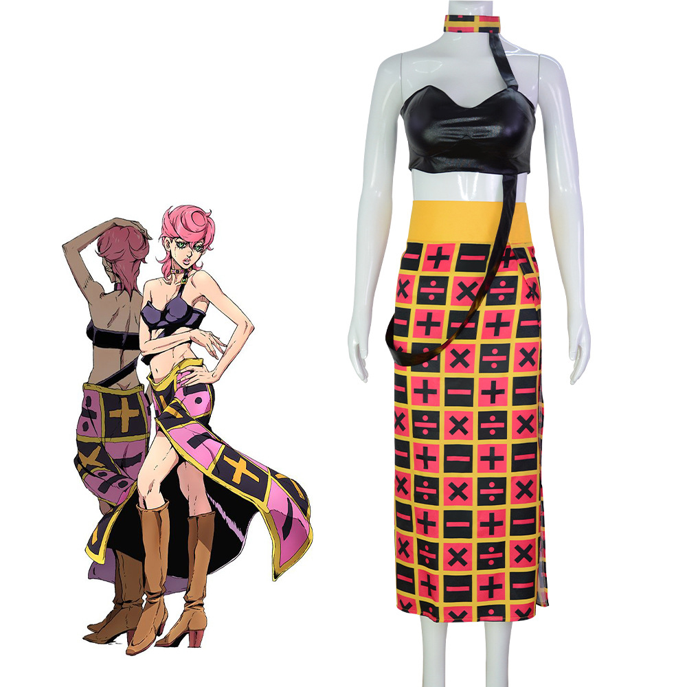 女性のセクシーなカーニバルパーティースーツアニメジョジョの奇 - Ethnic Outfit のレビューと価格