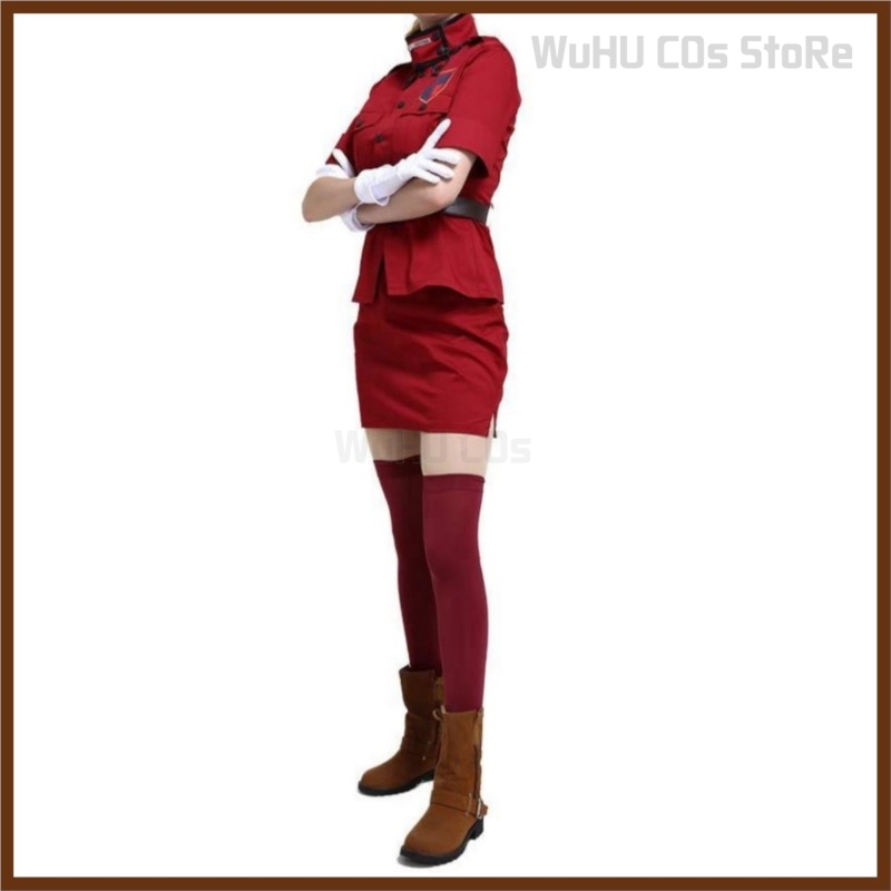 コスプレ衣装,赤い警察の制服,セクシーなスカートと女性のかつ - Ethnic Outfit のレビューと価格
