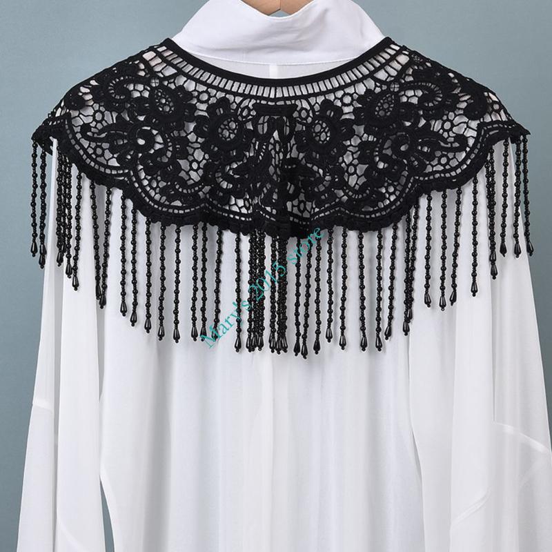 伝統的な中国風の刺繍ショルダーラップスカーフショールビーズパ - Ethnic Fashion Designer のレビューと価格