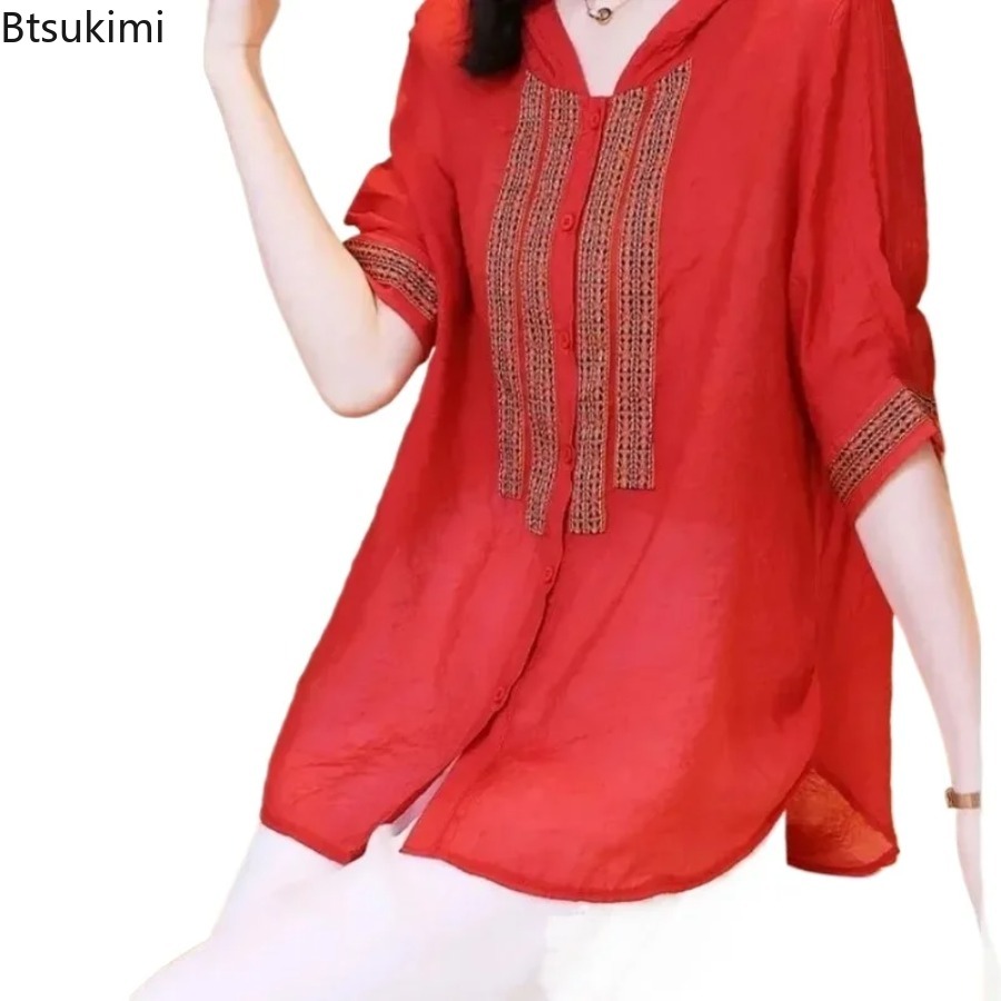 ファッション女性のフード付きスプライスシャツエスニックスタイ - Ethnic Fashion For Ladies のレビューと価格