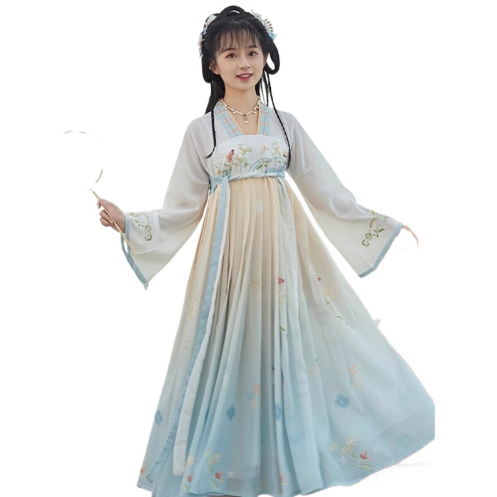 パーティーダンスウェアステージショー伝統的な中国服漢服女性妖 - Fashion Show Ethnic Wear のレビューと価格