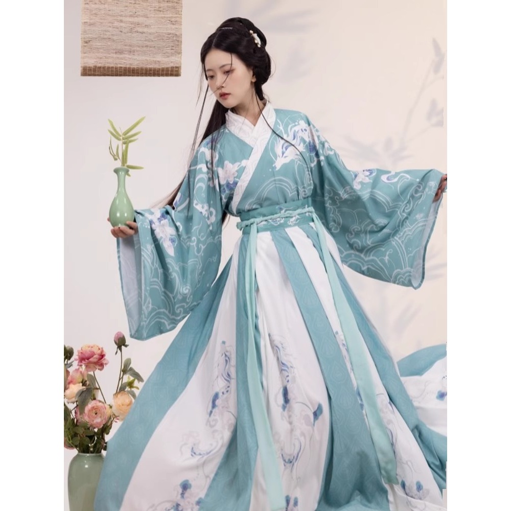 伝統的な中国服韓服女性妖精ドレスコスプレ衣装エスニックスタイ - Fashion Show Ethnic Wear のレビューと価格