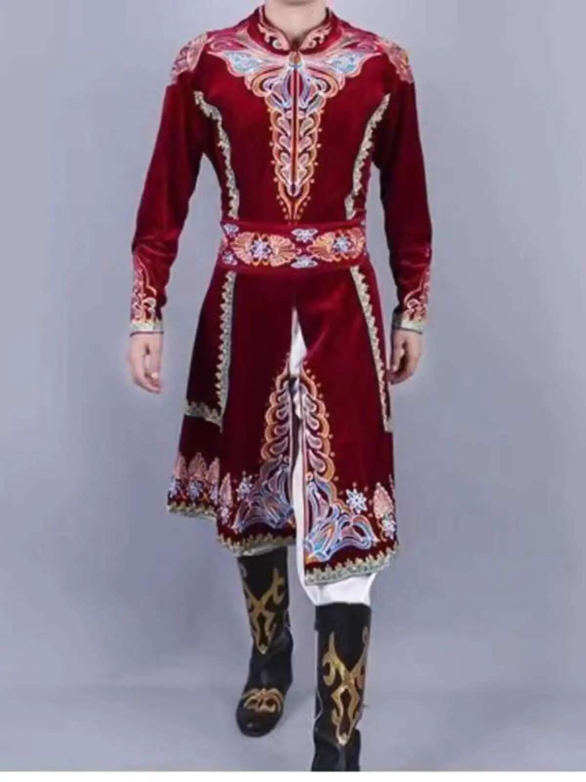 新しい新疆ダンス服ウイグル紳士服ハンサムコートステージパフォ - Ethnic Clothing & Online Fashion Store Khaadi Uk のレビューと価格