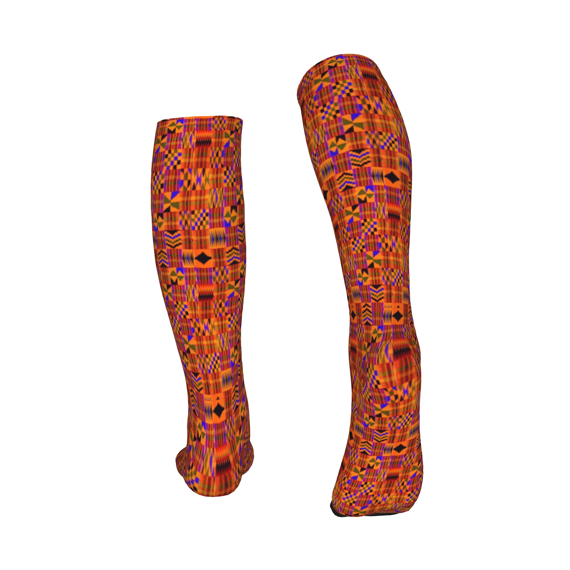 かわいいプリントエスニック部族アンカラアフリカジグザグソック - African Ankara Print のレビューと価格