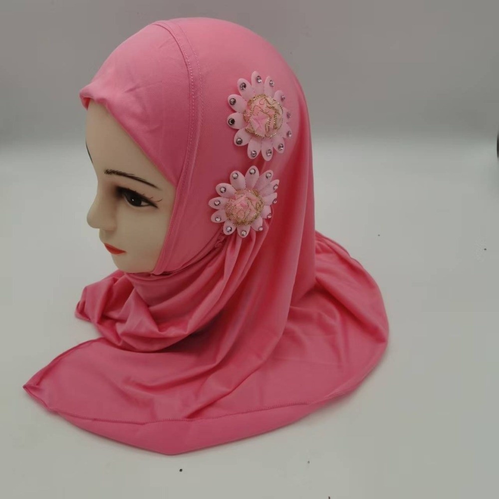 ギフトソリッドフラワー子供用ヒジャブエスニックスタイルパター - Ethnic Fashion Girls のレビューと価格