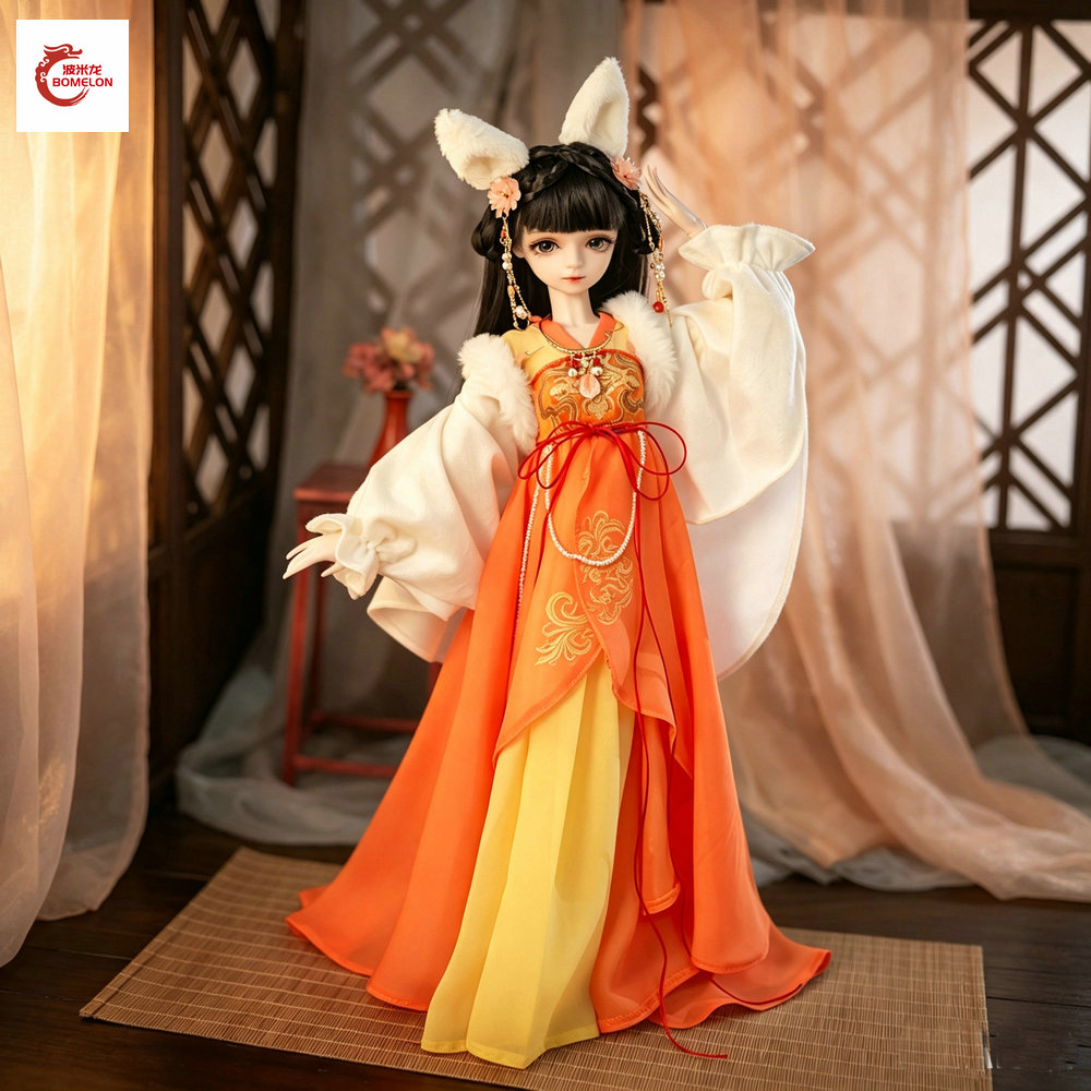 手作り1/3 BJDドール フルセット 大型60cm レッド - Ethnic Fashion Girls のレビューと価格