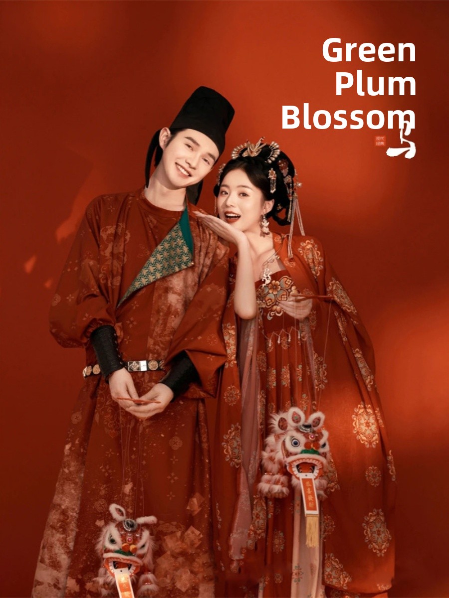 中国の伝統的な漢服写真撮影カップルファッションショー女性用男 - Fashion Show Ethnic Wear のレビューと価格