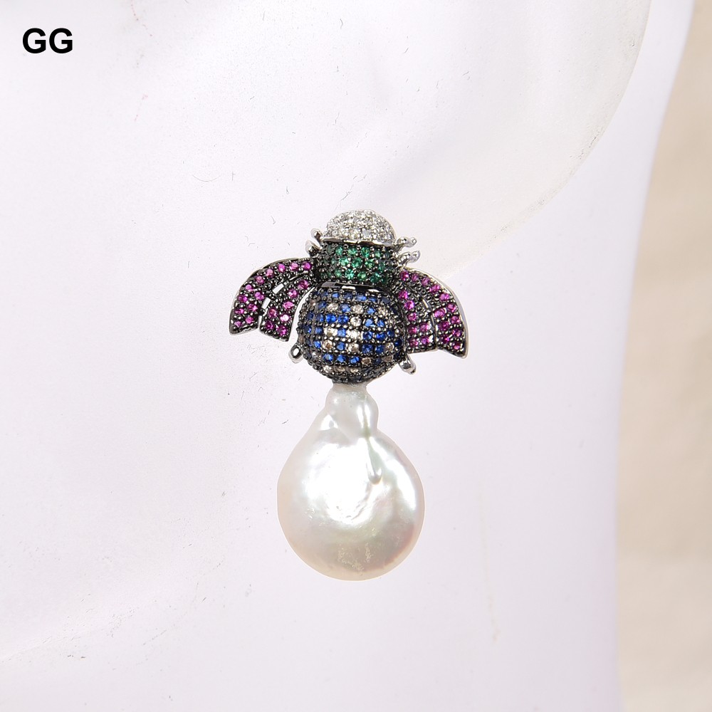 GuaiGuai ジュエリー 淡水ホワイトコインパール Cz - Ethnic Fashion Co In のレビューと価格
