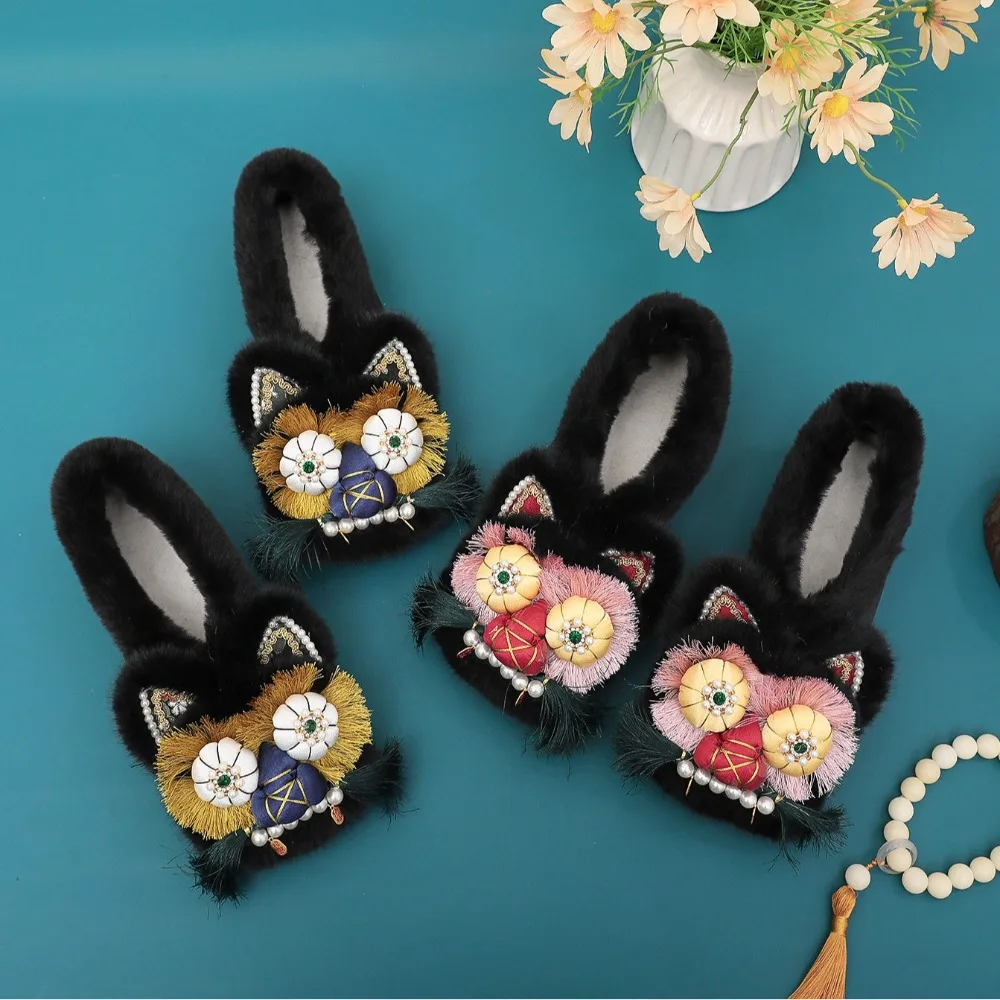 ファッションエスニックスタイル布靴女性 Zapatos 秋冬 - Ethnic Fashion For Ladies のレビューと価格