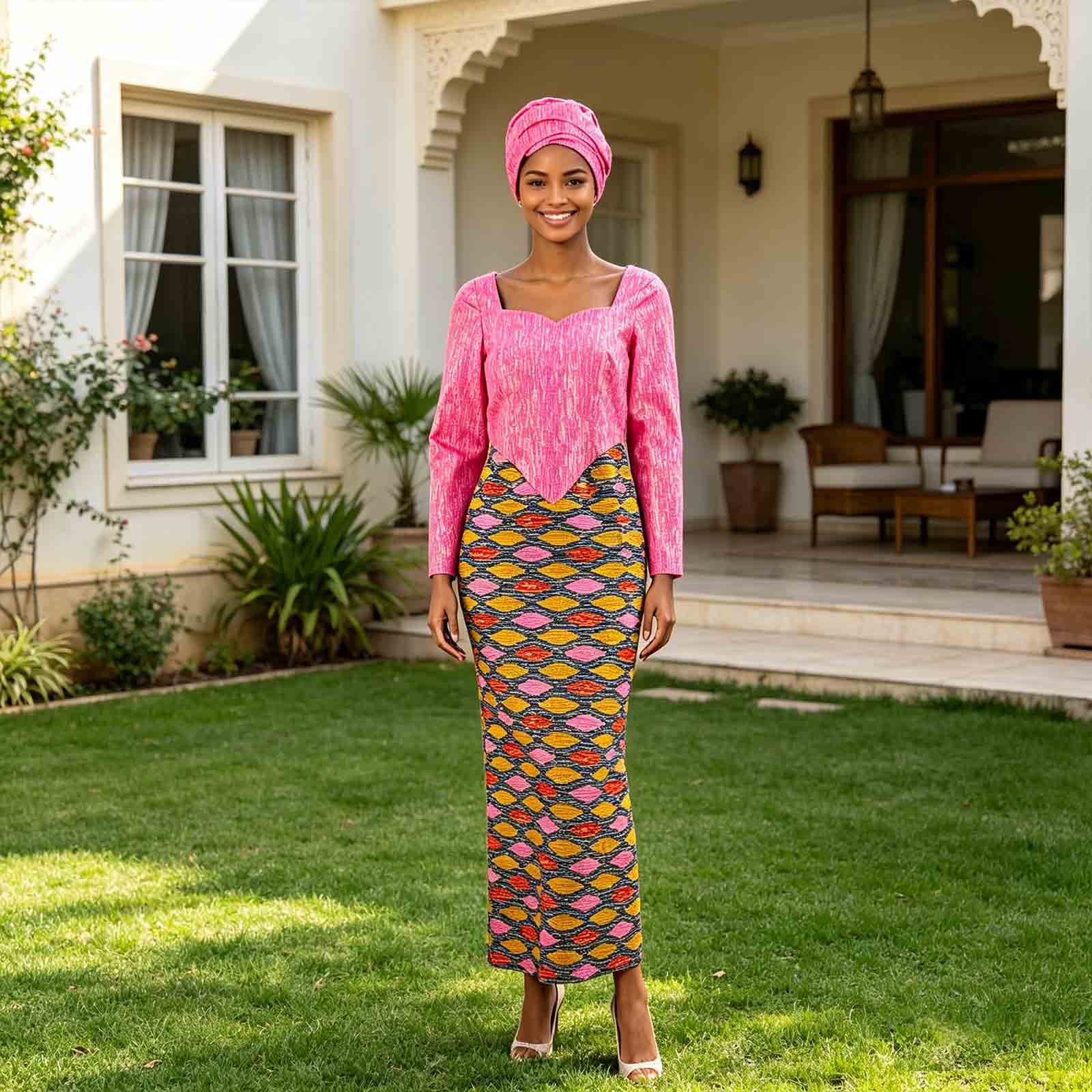 アフリカンプリントロングドレス女性用家族衣装ダシキカップル服 - African Ankara Print のレビューと価格