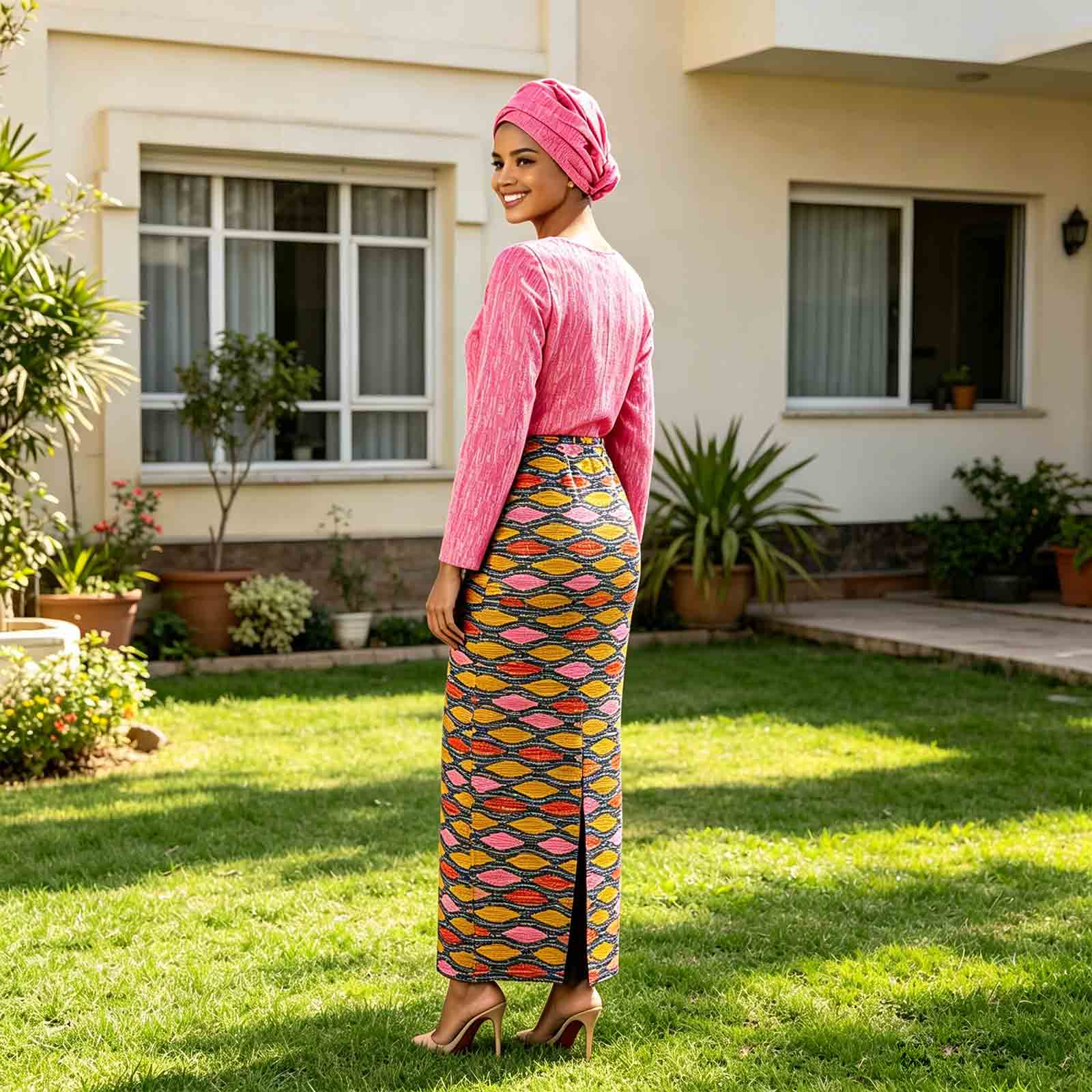 アフリカンプリントロングドレス女性用家族衣装ダシキカップル服 - African Ankara Print のレビューと価格