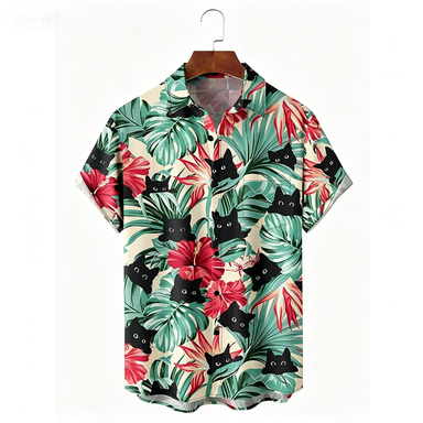 おしゃれなハワイアンホリデービーチフラワーキャットシャツ20 - Ethnic Clothing & Online Fashion Store Khaadi Uk のレビューと価格